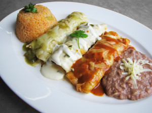 Chicken Enchiladas, Acapulcos Mexican Family Restaurant, MA and CT