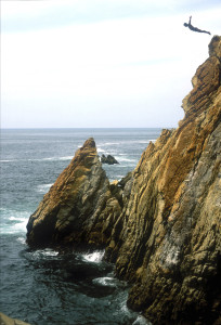 Diving at La Quebrada in Acapulco, Mexico