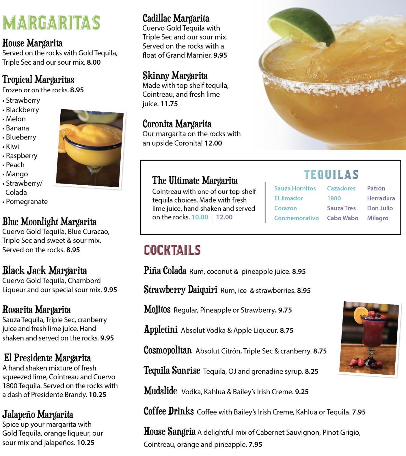 Milford Menu Acapulcos